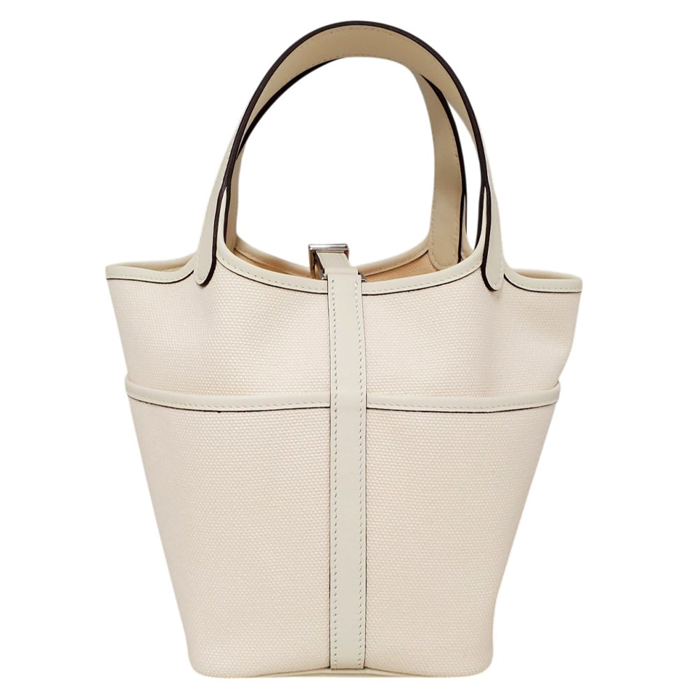 エルメス  HERMES  ピコタンロックPM カーゴ トワルゴエラン/スイフト ナタ SV金具 K刻印/AT2609011