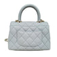 シャネル  CHANEL ココハンドルXXS グレー キャビアスキン  ショルダーバッグ/PW26055