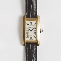 カルティエ  Cartier  タンクアメリカン  SM  レディース  クオーツ  750YG