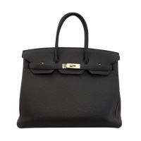 【美品・人気カラー】エルメス HERMES　バーキン35　トゴ　ノワール　SV金具