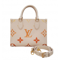 【新品・希少サイズ】【国内直営店・2023SSコレクション】ルイ･ヴィトン LOUIS VUITTON オンザゴーPM 2way モノグラム アンプラント グラデーションカラー　