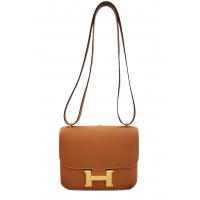 【新品】エルメス HERMES　コンスタンス　ミニ　ミラー付きショルダーバッグ　エプソン　ゴールド　W刻印　G金具