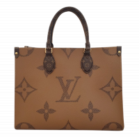 ルイヴィトン LOUIS VUITTON　オンザゴーMM　モノグラム　ジャイアントリバース　ブラウン　ICタグ　M45321