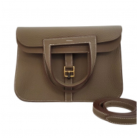 【新品】エルメス HERMES アルザン25　トリヨン　エトゥープ　W刻印　G金具