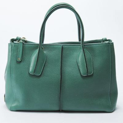 トッズ TODS  ハンドバッグ  レザー  グリーン