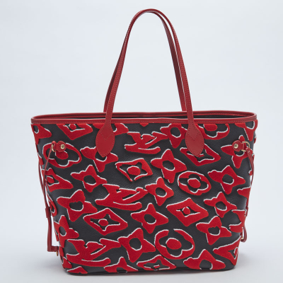 【新品】【限定品】ルイ・ヴィトン  LOUIS VUITTON  LV×UF トートバッグ  ネヴァーフルMM  ブラック/レッド M45544
