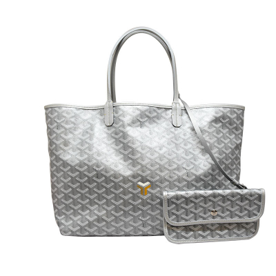 【希少カラー】ゴヤール　GOYARD　トートバッグ　サンルイPM　メタリック　シルバー