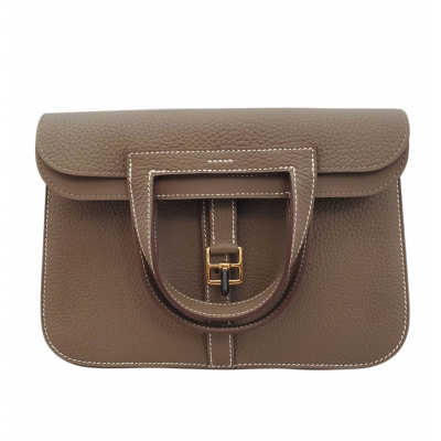 【新品】エルメス HERMES アルザン25　トリヨン　エトゥープ B刻印 G金具