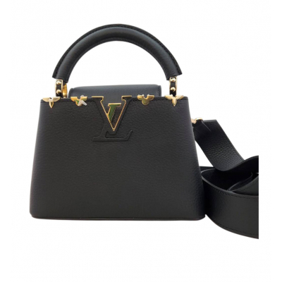 ルイ・ヴィトン LOUIS VUITTON　カプシーヌ　MINI　トリヨン　ノワール　ゴールド金具　ICタグ　M56669
