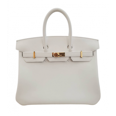 【新品・人気カラー】エルメス HERMES バーキン25　スイフト　ニューホワイト　G金具　W刻印
