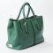 トッズ TODS  ハンドバッグ  レザー  グリーン