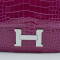 【新品】 【入手困難】エルメス  HERMES  ショルダーバッグ  ミニコンスタンスIII18  クロコ アリゲーター  ローズパープル  SV金具