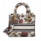 C・DIOR　LADY O-LITR ミディアム 花柄 ショルダーバッグ ２WAY