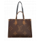 ルイヴィトン LOUIS VUITTON　オンザゴーMM　モノグラム　ジャイアントリバース　ブラウン　ICタグ　M45321