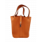 【新品】エルメス HERMES ハンドバッグ ピコタンロックPM　トリヨン　オレンジ　SV金具　W刻印