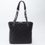 シャネル  CHANEL  チェーンショルダー  キャビア  ブラック