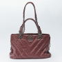 シャネル  CHANEL  2WAYバッグ  Wワイルドステッチ   レザー  ボルドー