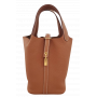 【新品】エルメス HERMES ハンドバッグ ピコタンロックPM　トリヨン　ゴールド　B刻印...