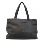シャネル　CHANEL キャビアスキン　トートバッグ　ブラック