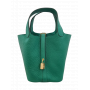 エルメス HERMES ハンドバッグ ピコタンロックPM トリヨン ヴェールヴェルティゴ W刻...