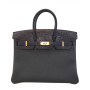 【新品】エルメス HERMES バーキン25　マットクロコ　トゴ　ノワール　U刻印　G金具