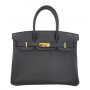 エルメス HERMES バーキン30　トゴ　ノワール　N刻印　G金具